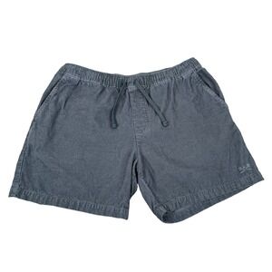 Dark Seas Division Go-To Cord Shorts Mens XL Blue Corduroy Drawstring Skate Surf